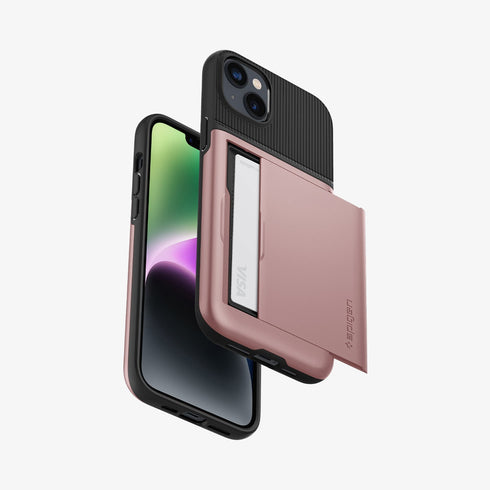 ACS04835 - iPhone 14 Pro Max Case Slim Armor CS in black showing the back